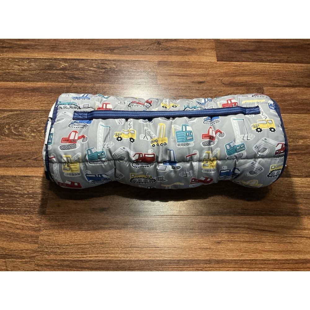 Pottery Barn Kids Gray Jax Construction Mackenzie Nap Mat/Sleeping Bag